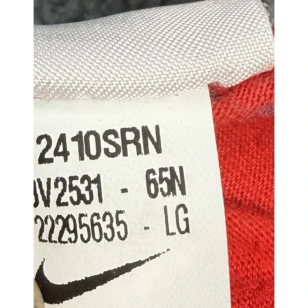 Nike Sportswear Boys Large Youth T Shirt Red Box Wizard & Dragon Glitter Logo